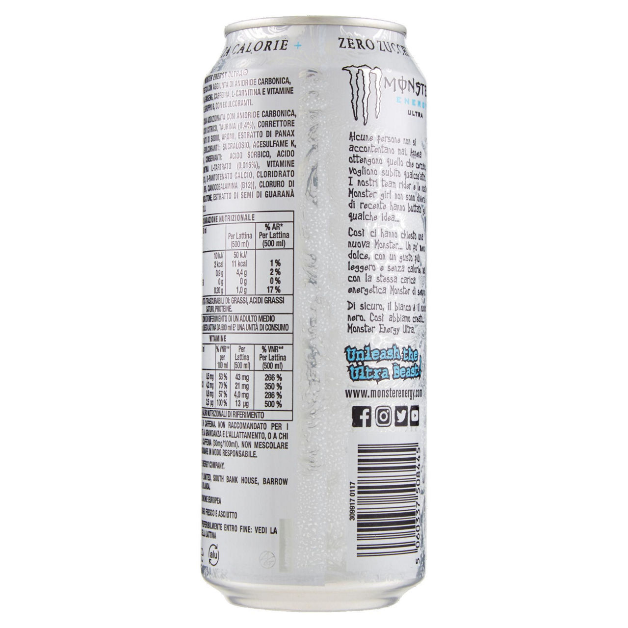 Bevanda energy drink ultra zero monster lattina ml 500 - Immagine 21