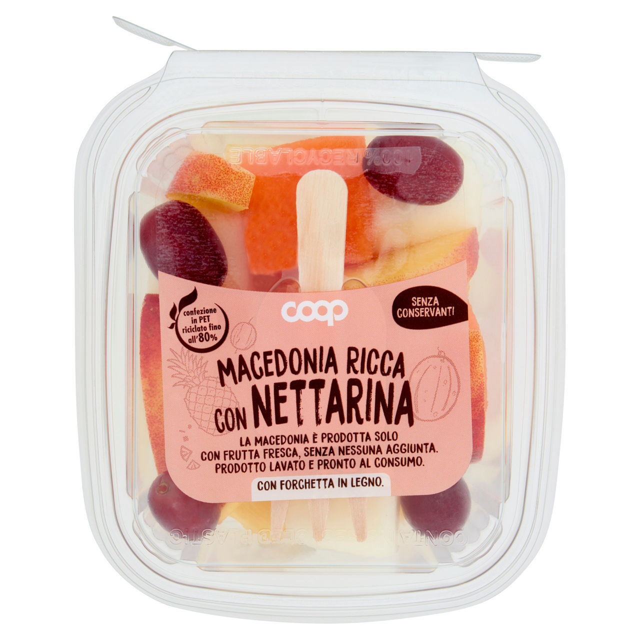 Macedonia ricca con nettarina 250 gr