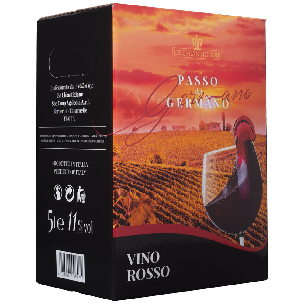 Vino rosso Passo del Germano bag in box 5 lt