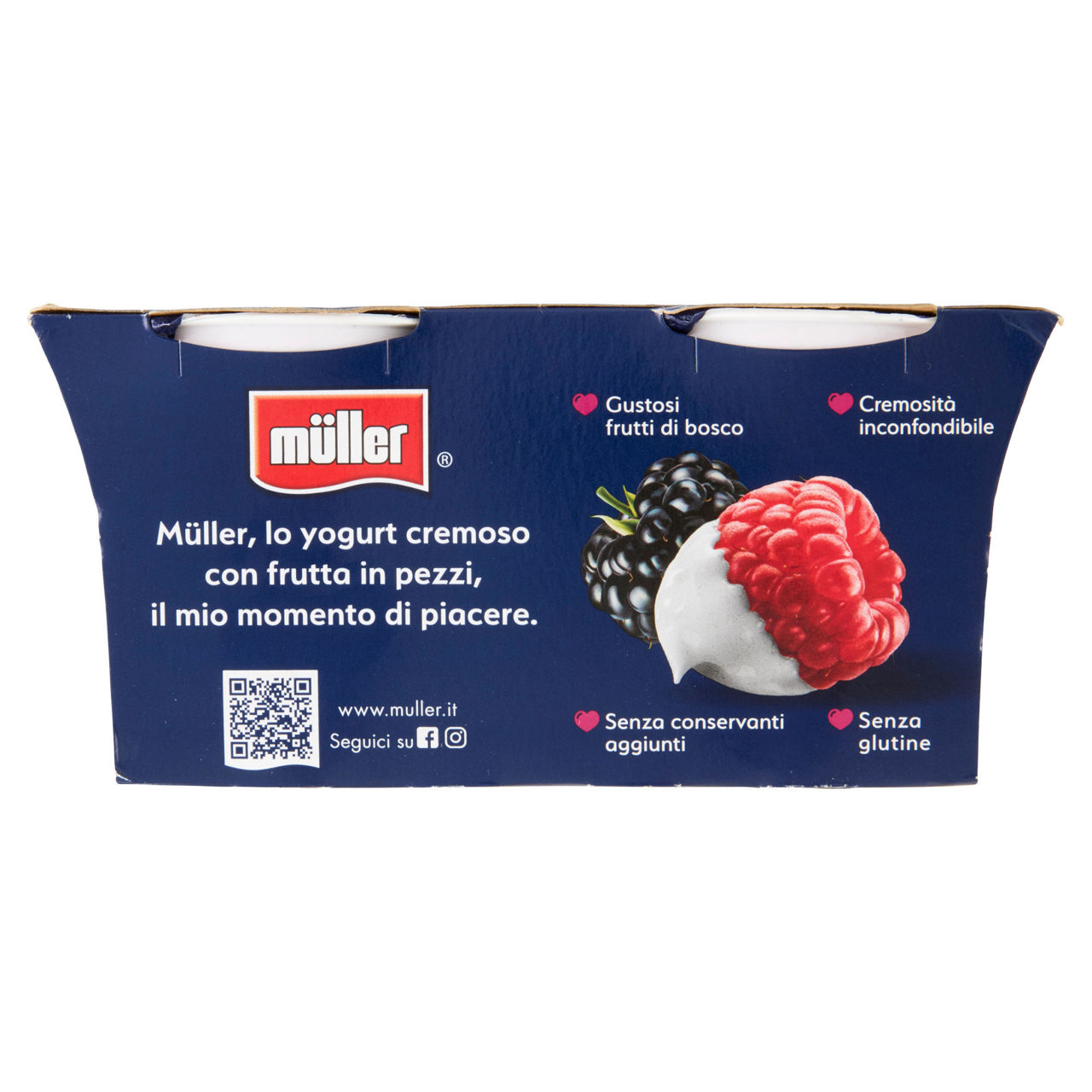 Yogurt cremoso more e lamponi in pezzi 2 pz da 125 gr - Immagine 11