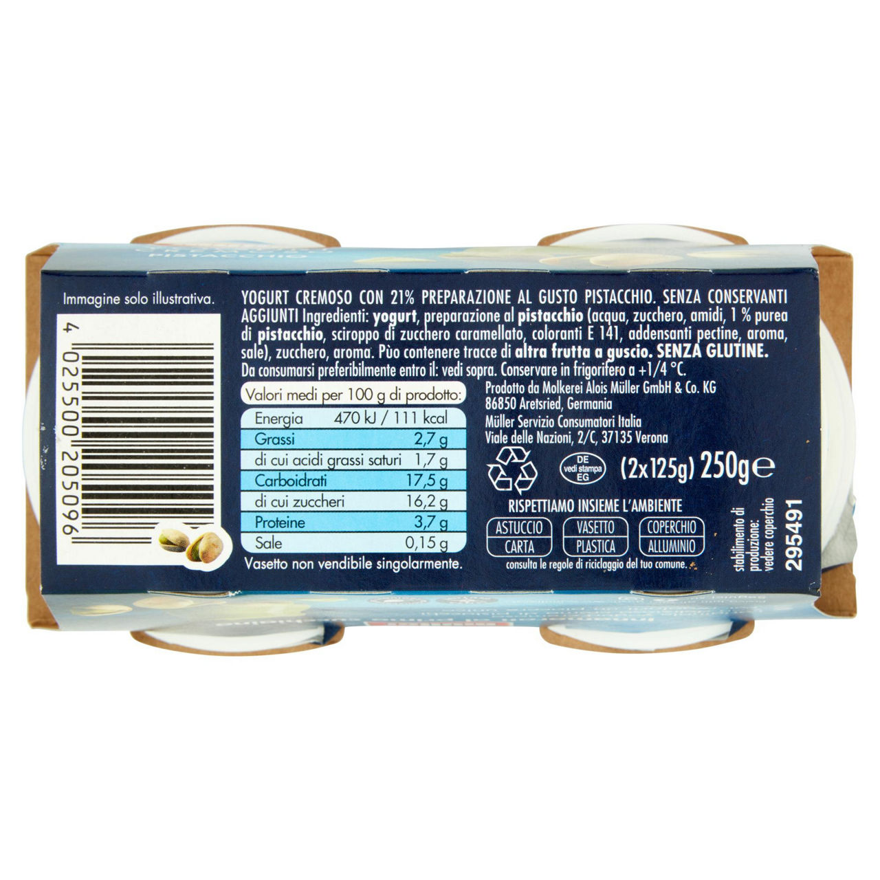 Yogurt cremoso al pistacchio 2 pz da 125 gr - Immagine 11