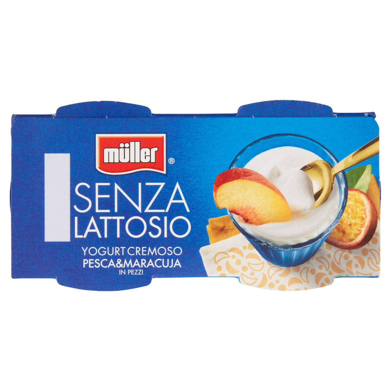 Yogurt cremoso con pezzi di pesca e maracuja senza lattosio 2 pz da 125 gr - Immagine 51
