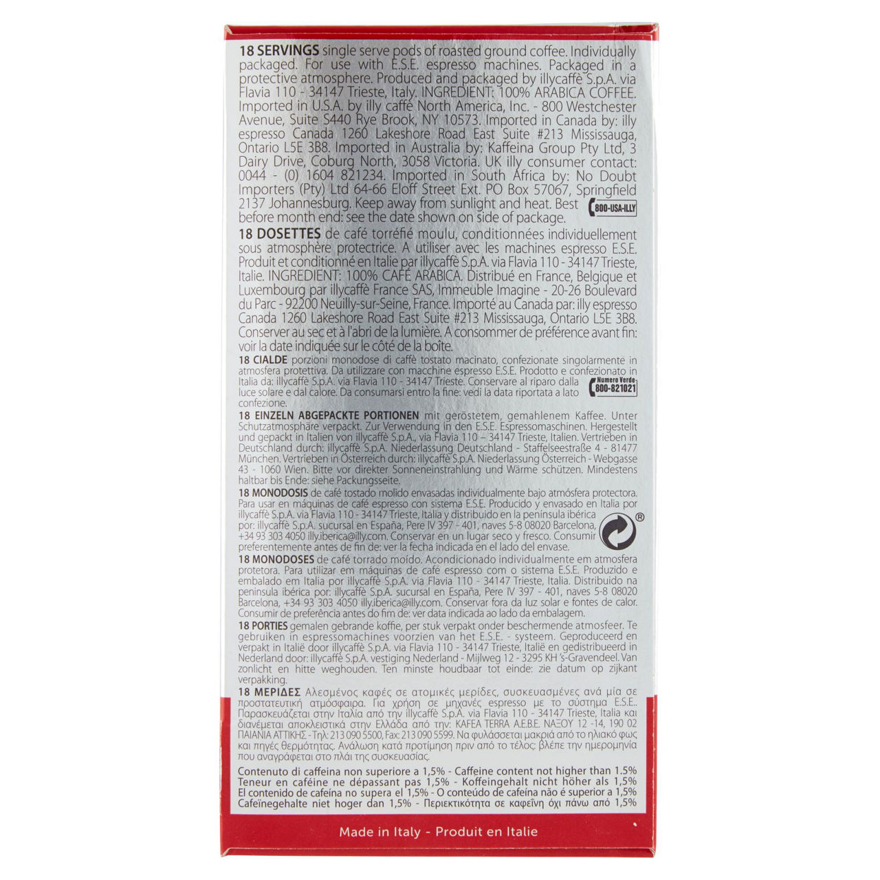 Caffè in cialde espresso gusto classico 18 pz - Immagine 11