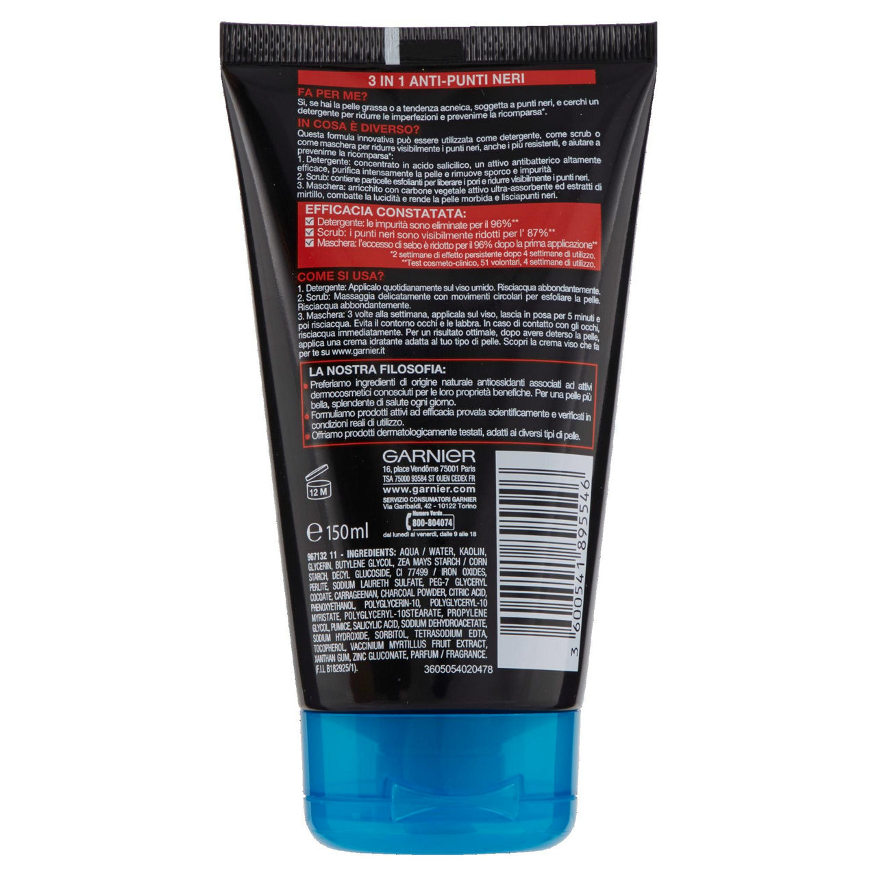 Gel detergente viso 3 in 1 Pure Active Intensive 150 ml - Immagine 11