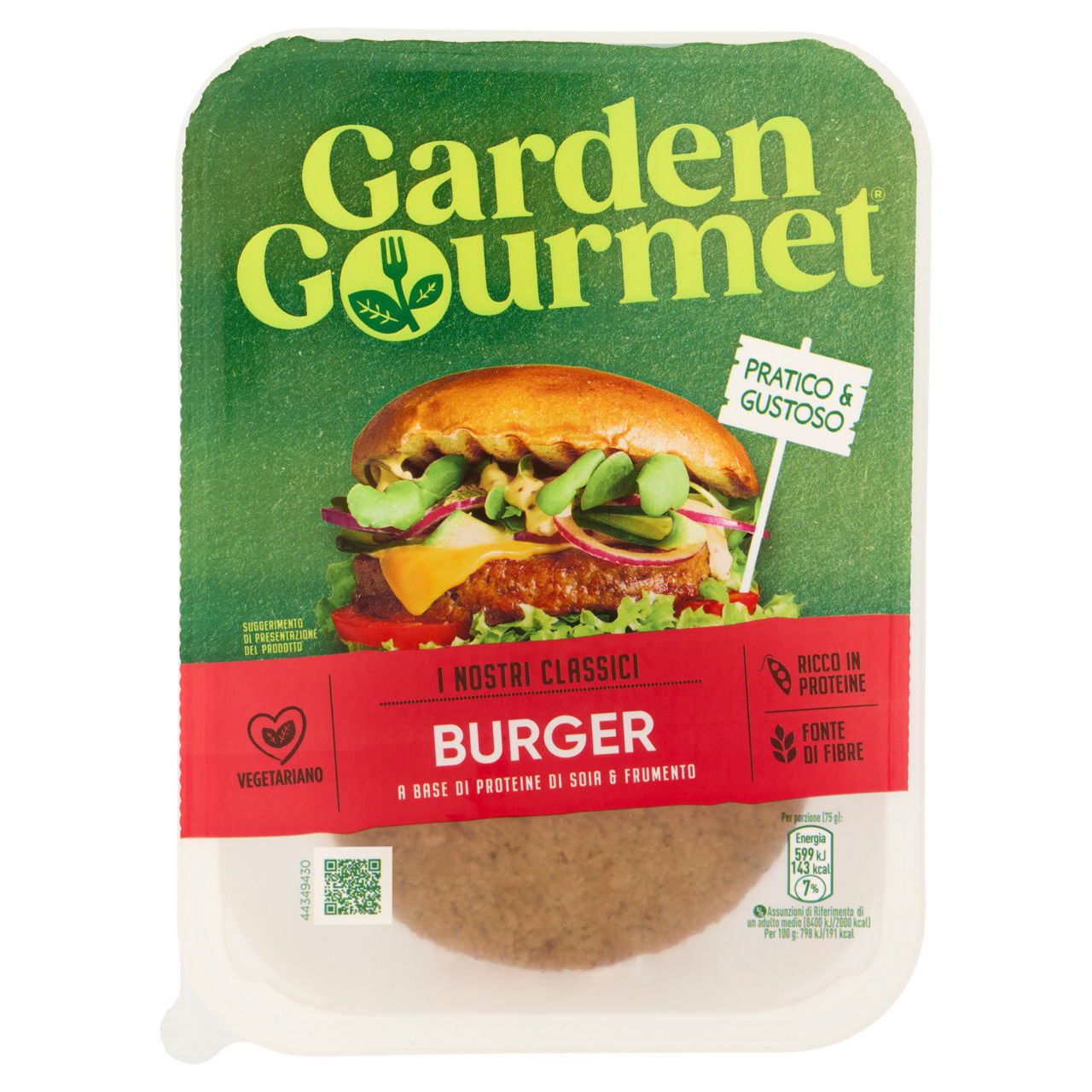 Burger vegetali di soia e frumento 150 gr