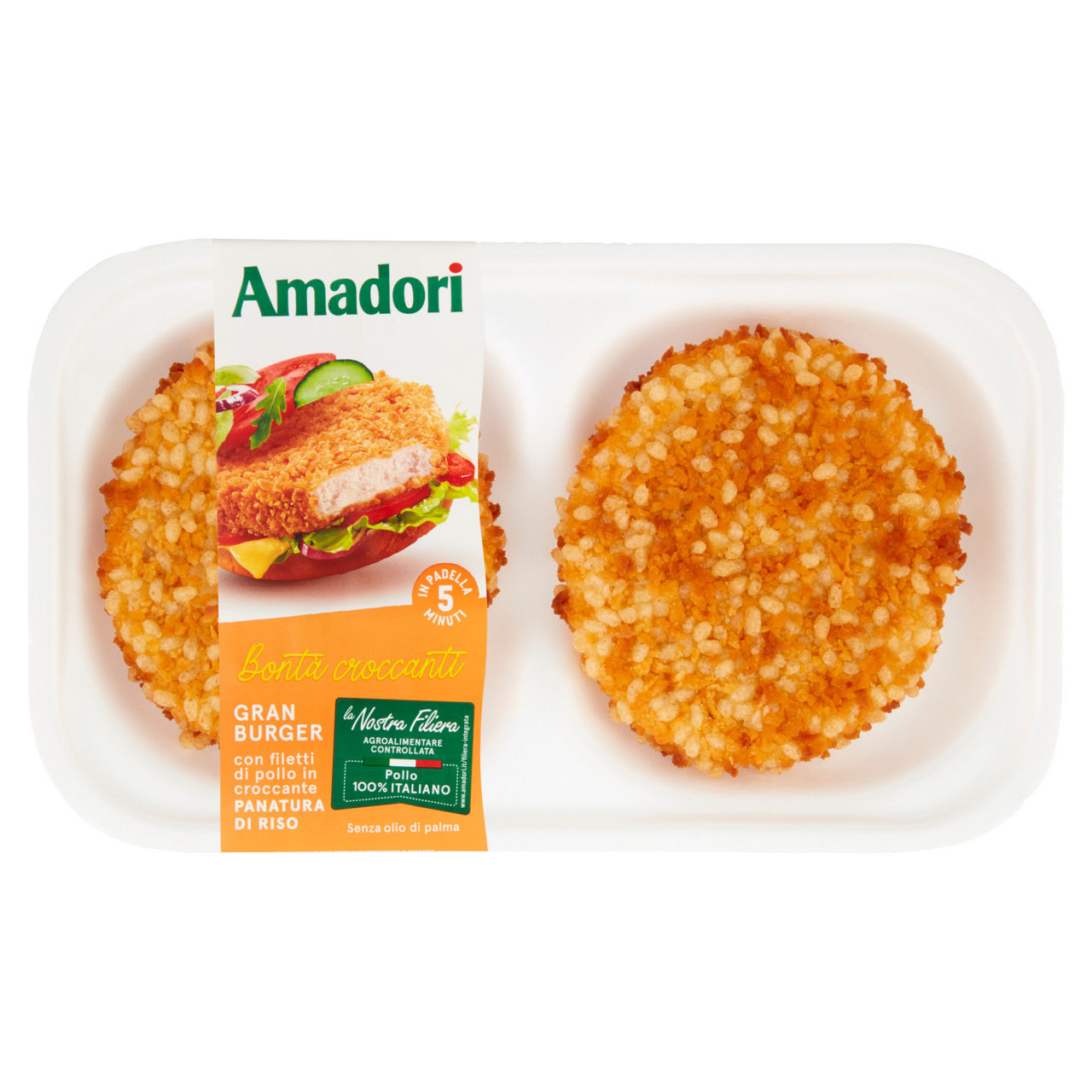 Gran burger di pollo 280 gr - Immagine 01