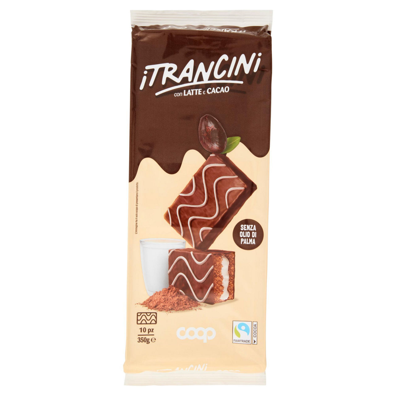 Trancini al latte e cacao 10 pz 350 gr - Immagine 01