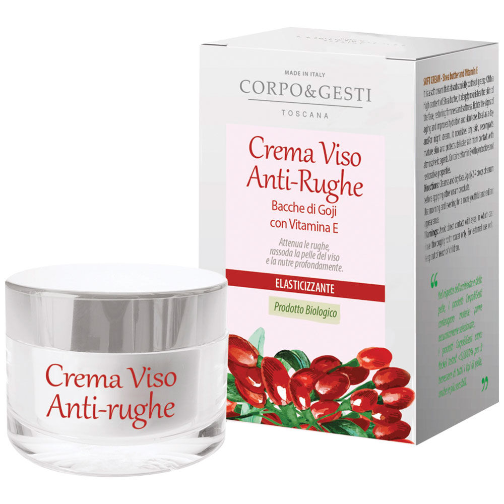 Cr.viso anti rughe bacche di goji biologica corpo&gesti 50ml. - Immagine 01