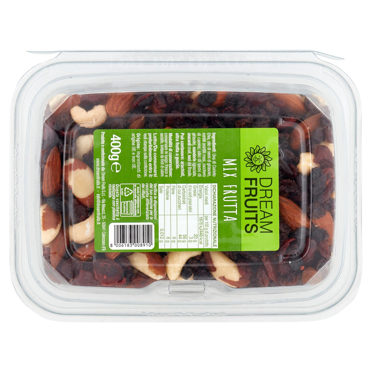 Mix di frutta disidratata e frutta secca 400 gr - Immagine 11
