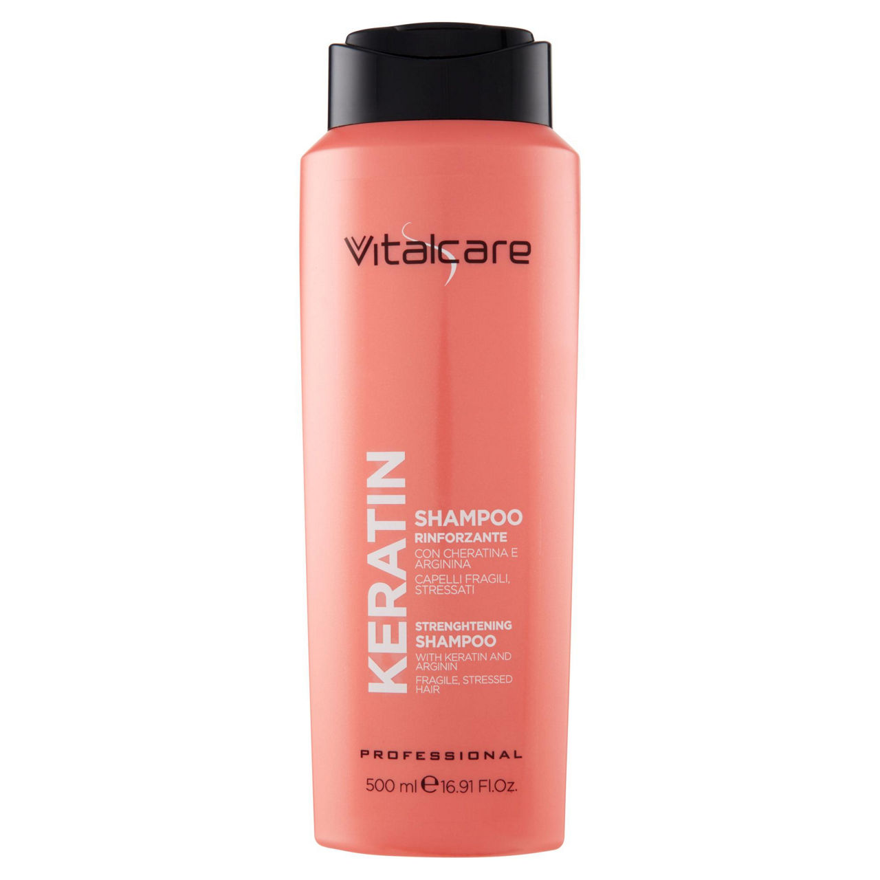 Shampoo rinforzante Keratin con cheratina e arginina 500 ml - Immagine 01