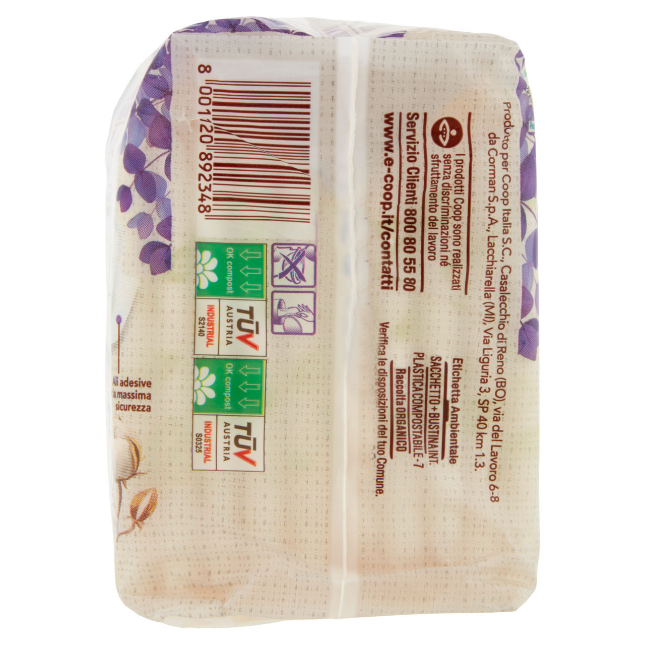 Assorbenti ultra con ali in cotone biologico flusso intenso vivi verde 10 pz - Immagine 21