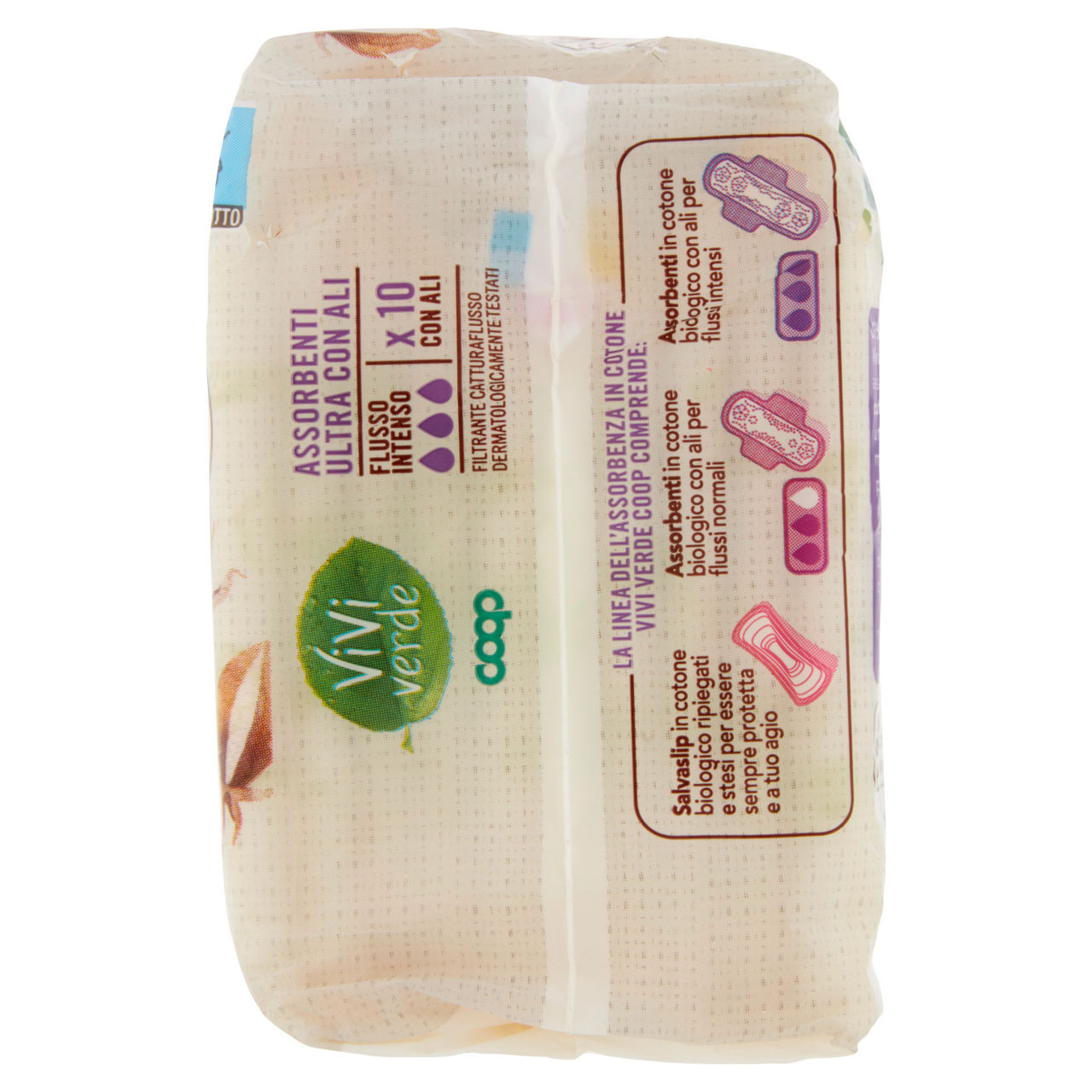Assorbenti ultra con ali in cotone biologico flusso intenso vivi verde 10 pz - Immagine 51