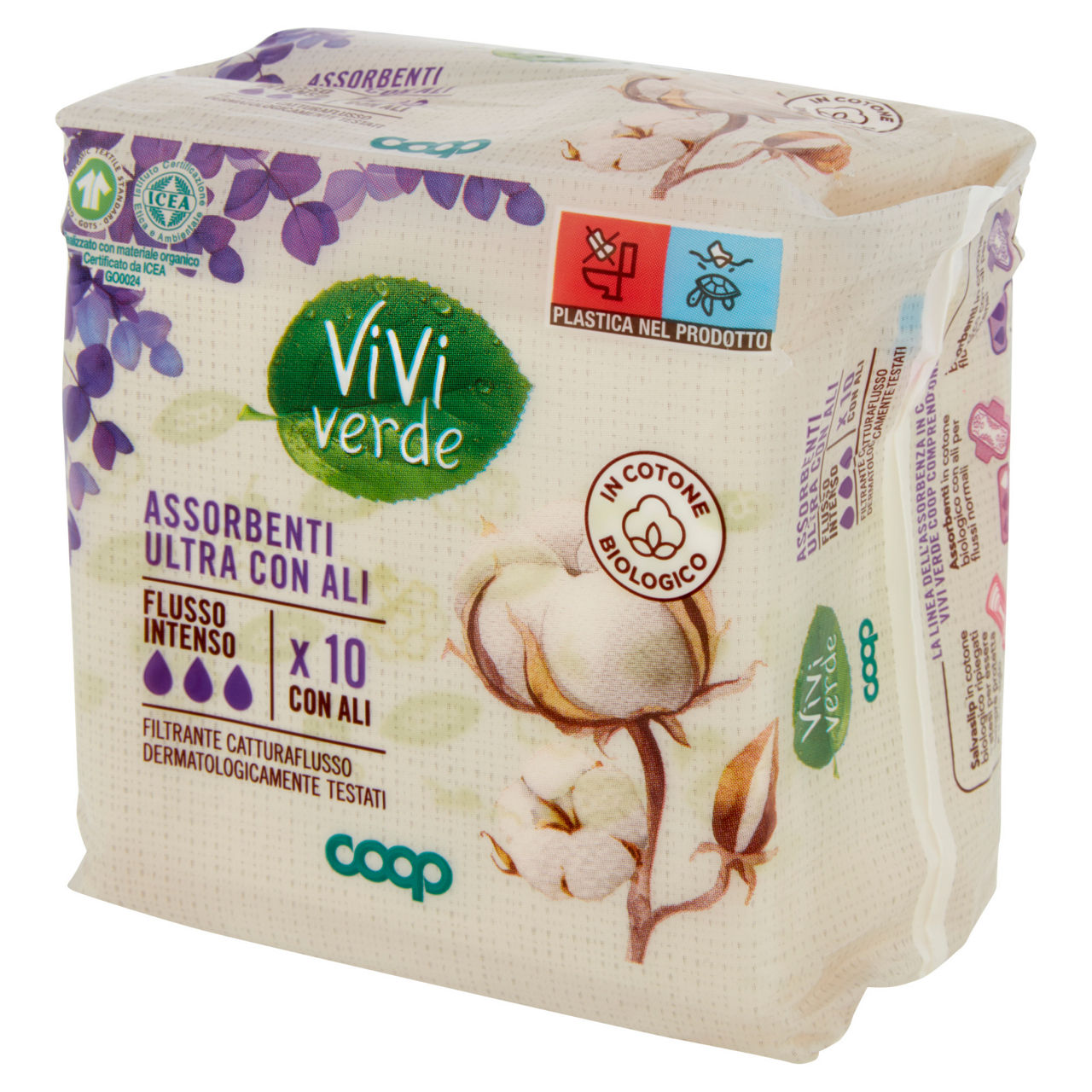 Assorbenti ultra con ali in cotone biologico flusso intenso vivi verde 10 pz - Immagine 61