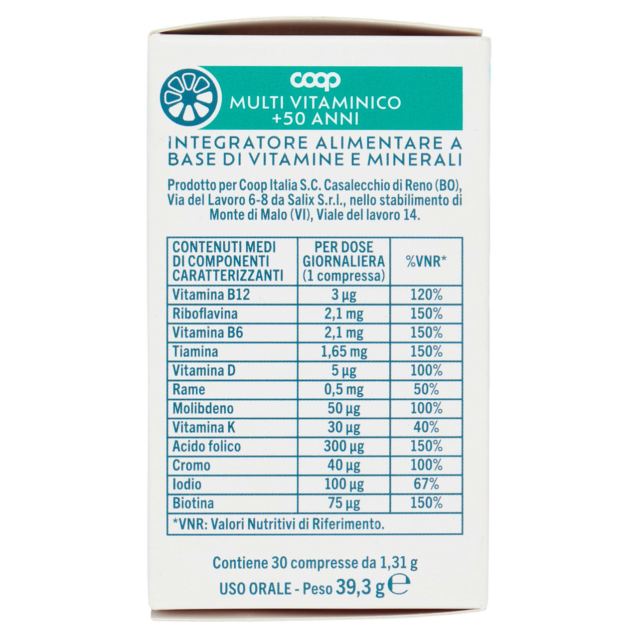 Integratore alimentare multivitaminico senior +50 anni 30 compresse - Immagine 41