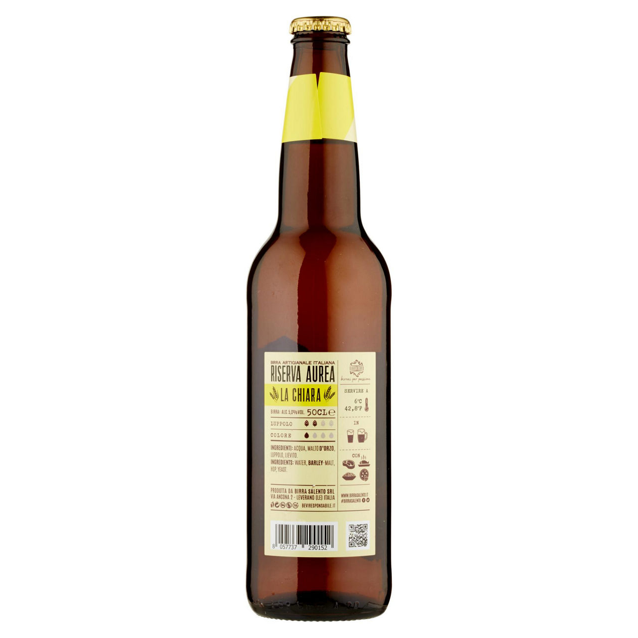 Birra chiara artigianale Riserva Aurea in bottiglia 500 ml  - Immagine 11
