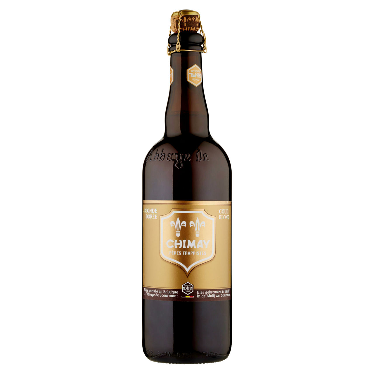 Birra chimay dore' 4,8 gradi bottiglia ml 750 - Immagine 01
