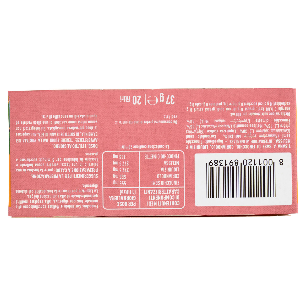 Tisana al finocchio liquirizia e melissa 20 filtri - Immagine 101