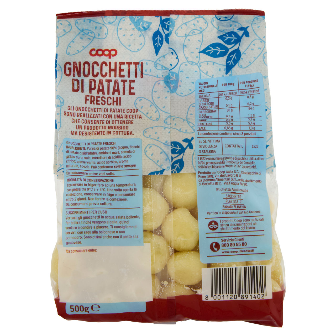 Gnocchetti freschi di patate 500 gr - Immagine 101