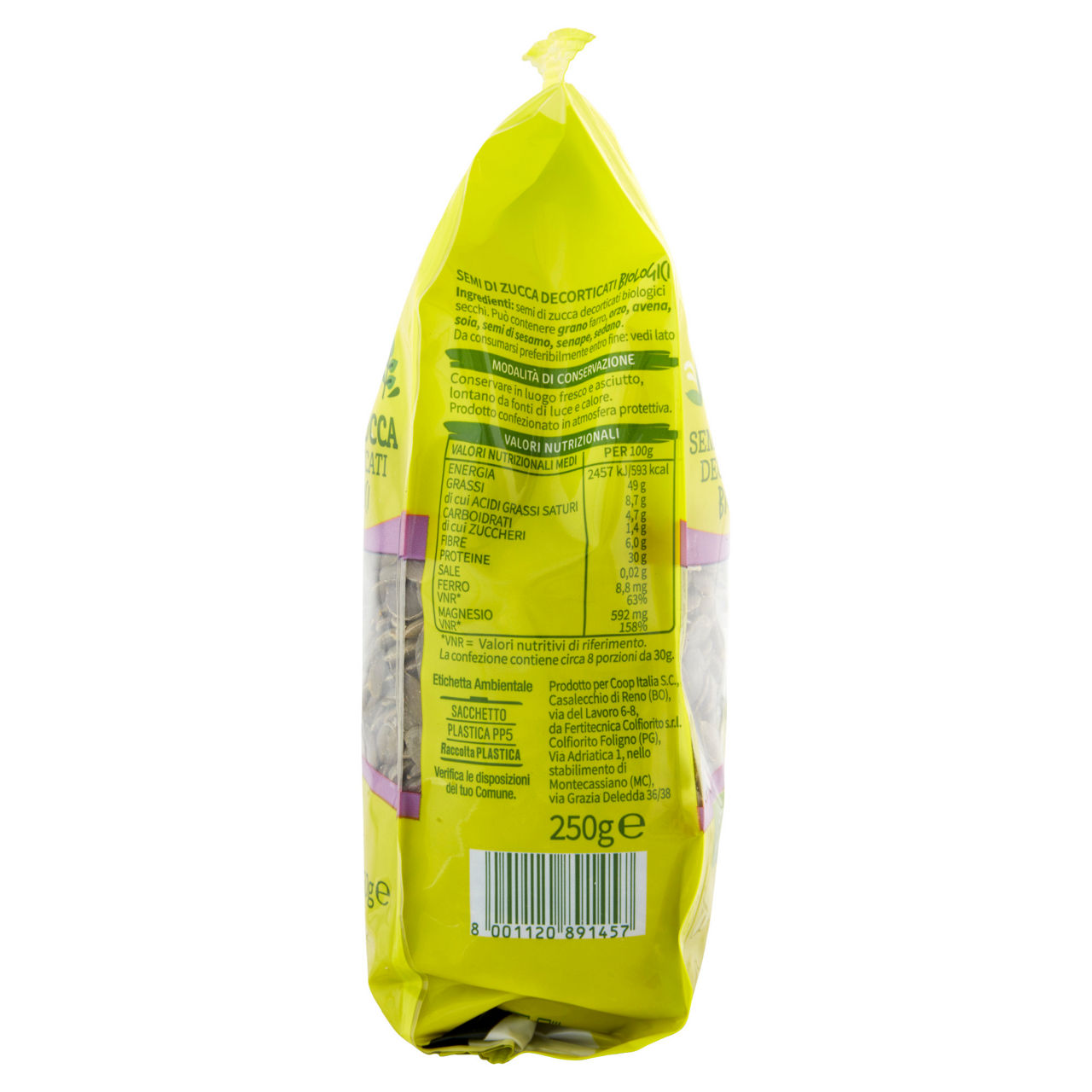 Semi di zucca decorticati bio 250 gr - Immagine 61