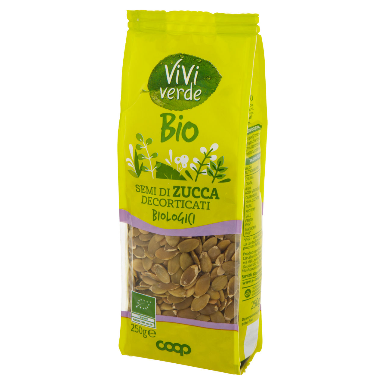 Semi di zucca decorticati bio 250 gr - Immagine 111