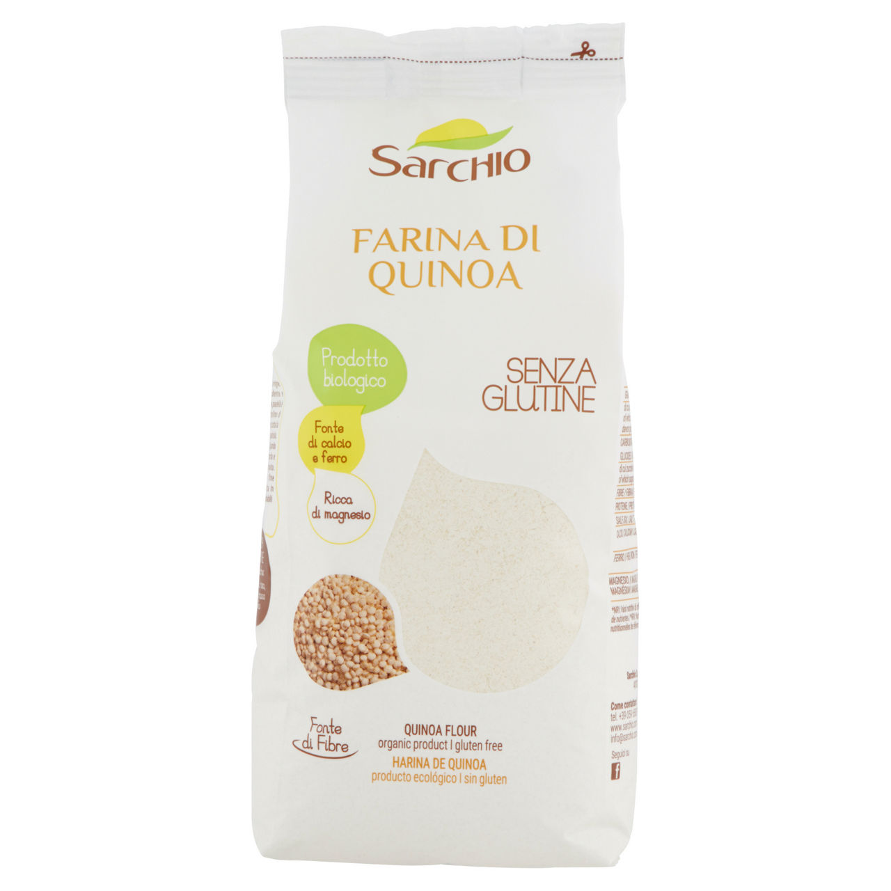 Farina di quinoa bio senza glutine 350 gr - Immagine 01