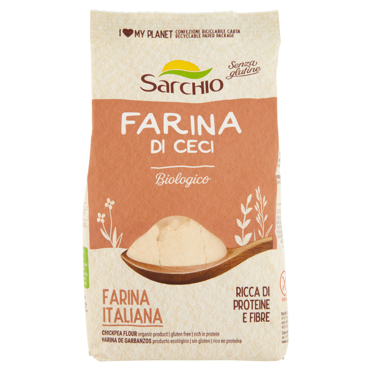 Farina di ceci bio sarchio g 400 - Immagine 01