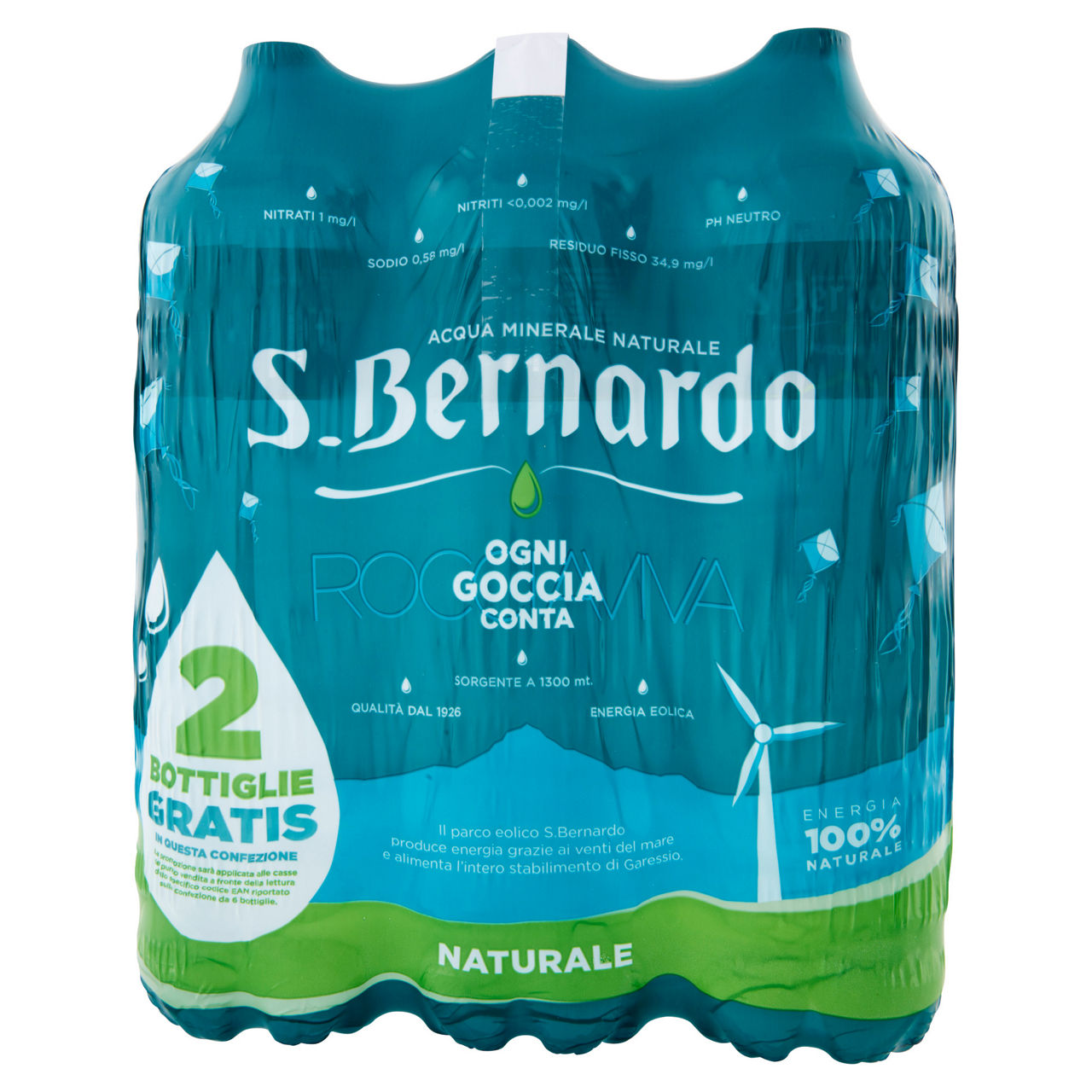 Acqua minerale naturale 2 lt x 4 + 2 pz omaggio - Immagine 21