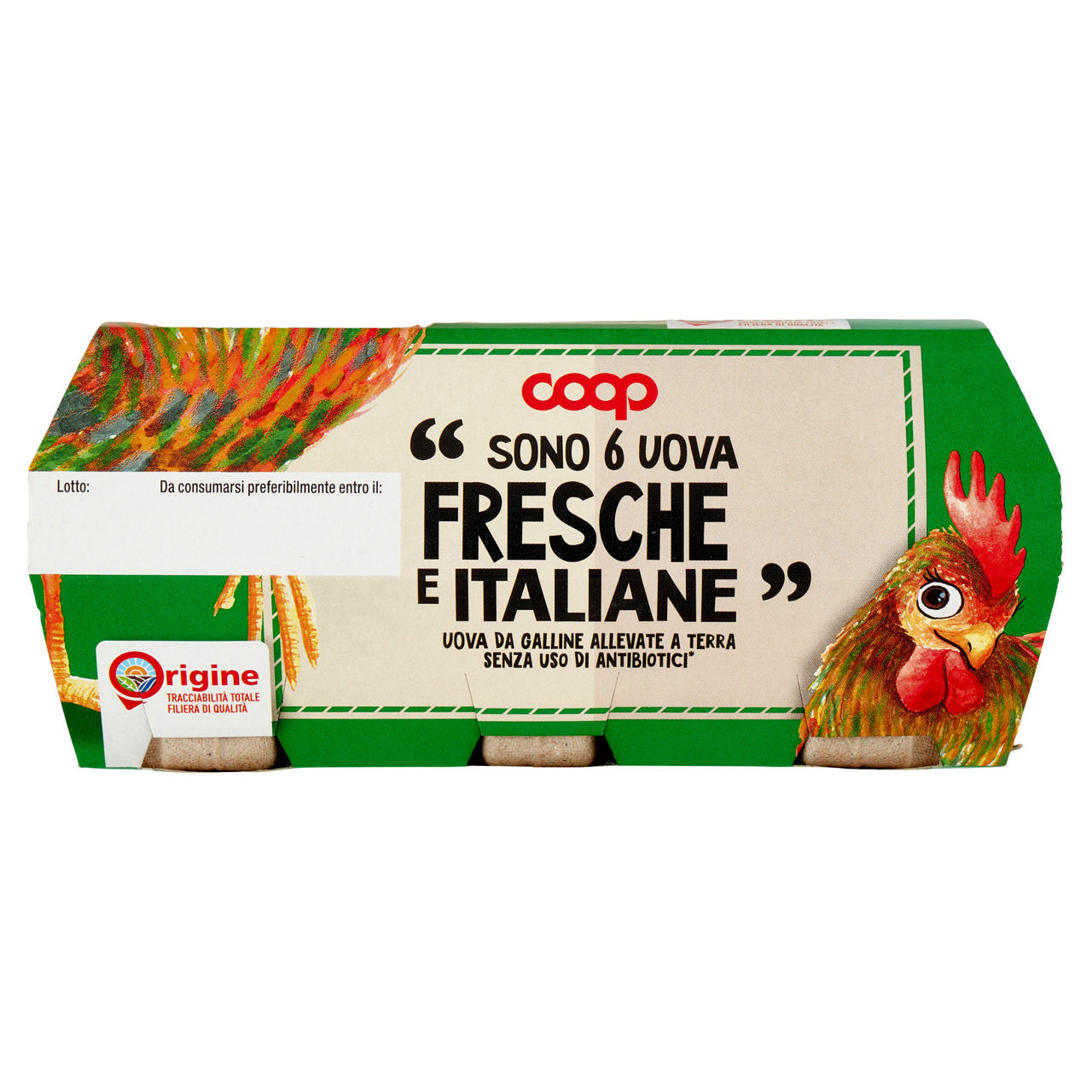 Uova fresche da allevamento a terra senza uso di antibiotici 6 pz - Immagine 221