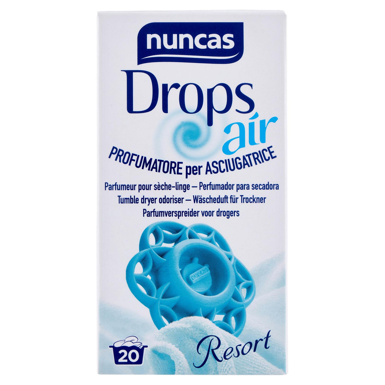 Profumatore per asciugatrice nuncas drops air resort 1pz - Immagine 01