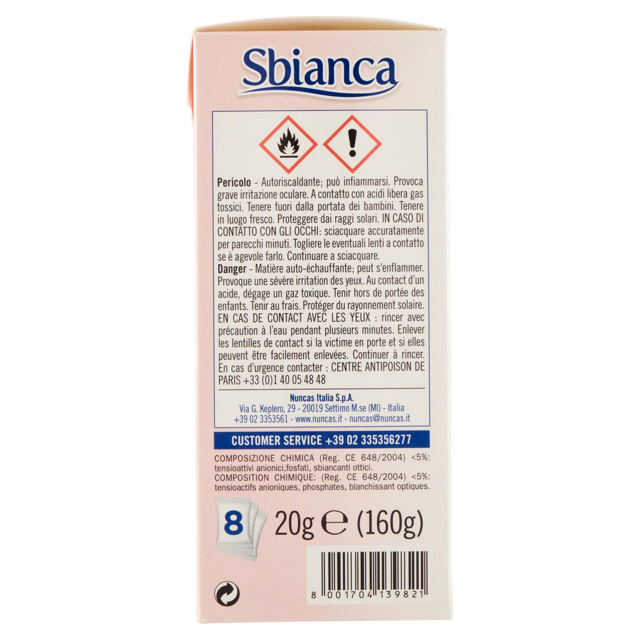 Additivo bucato in polvere per capi bianchi sbianca 160 gr - Immagine 21