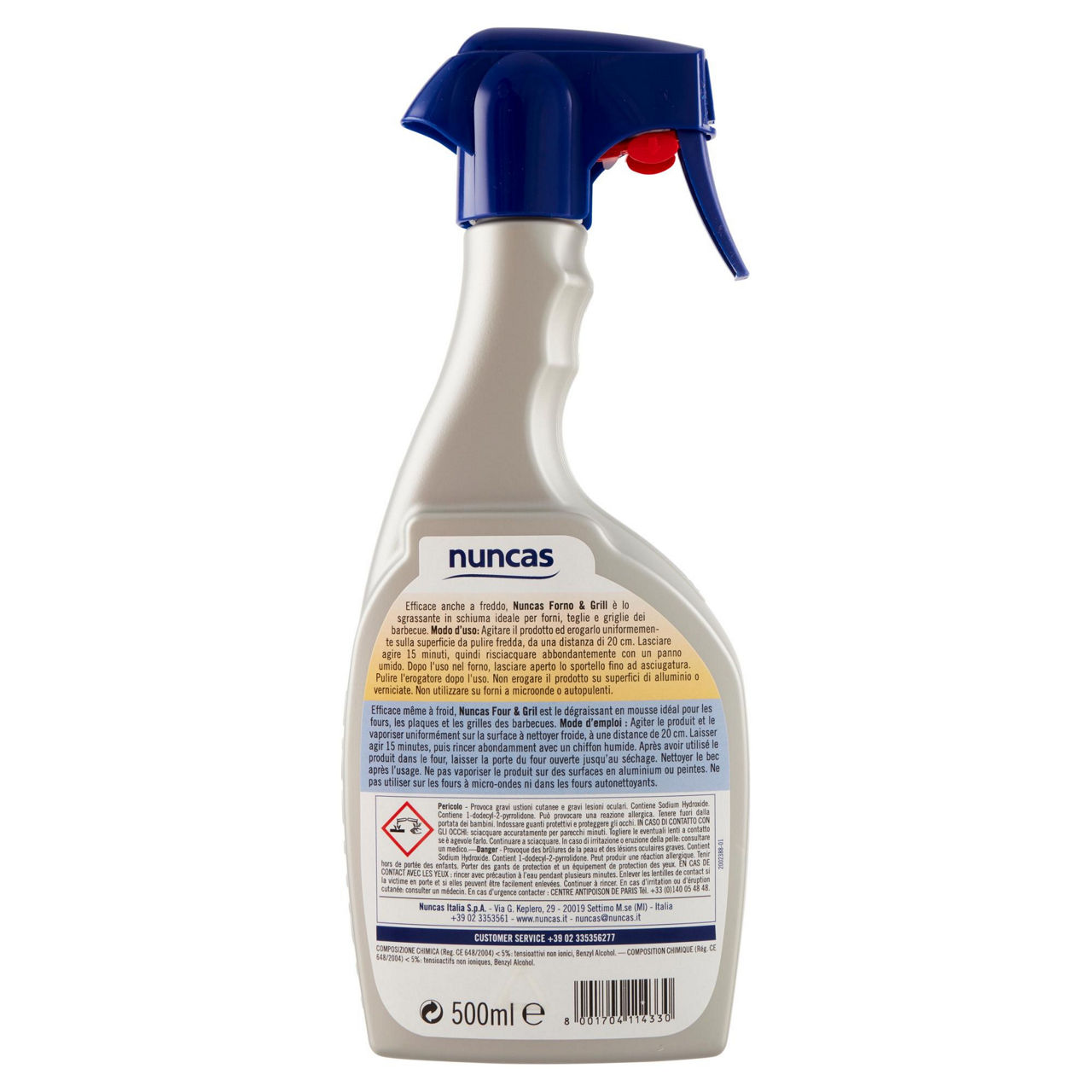 Detergente sgrassante nuncas forno e grill trigger 500ml - Immagine 31