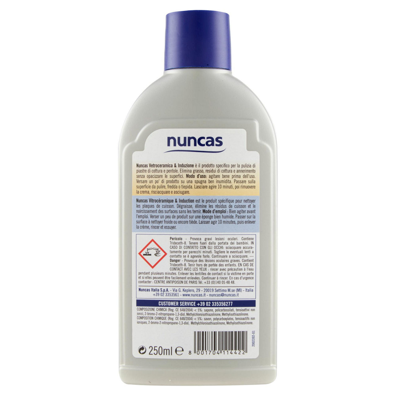 Detergente superfici nuncas vetroceramica e induzione crema 250ml - Immagine 11