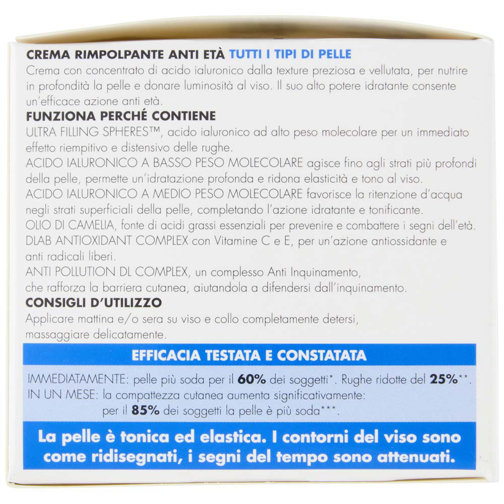 Crema viso rimpolpante anti et&agrave; concentrato di acido ialuronico 50 ml - Immagine 11