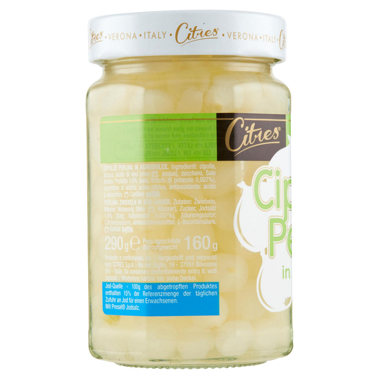 Cipolle mini perline agrodolce citrex 290 g sgocc. 160 g - Immagine 11