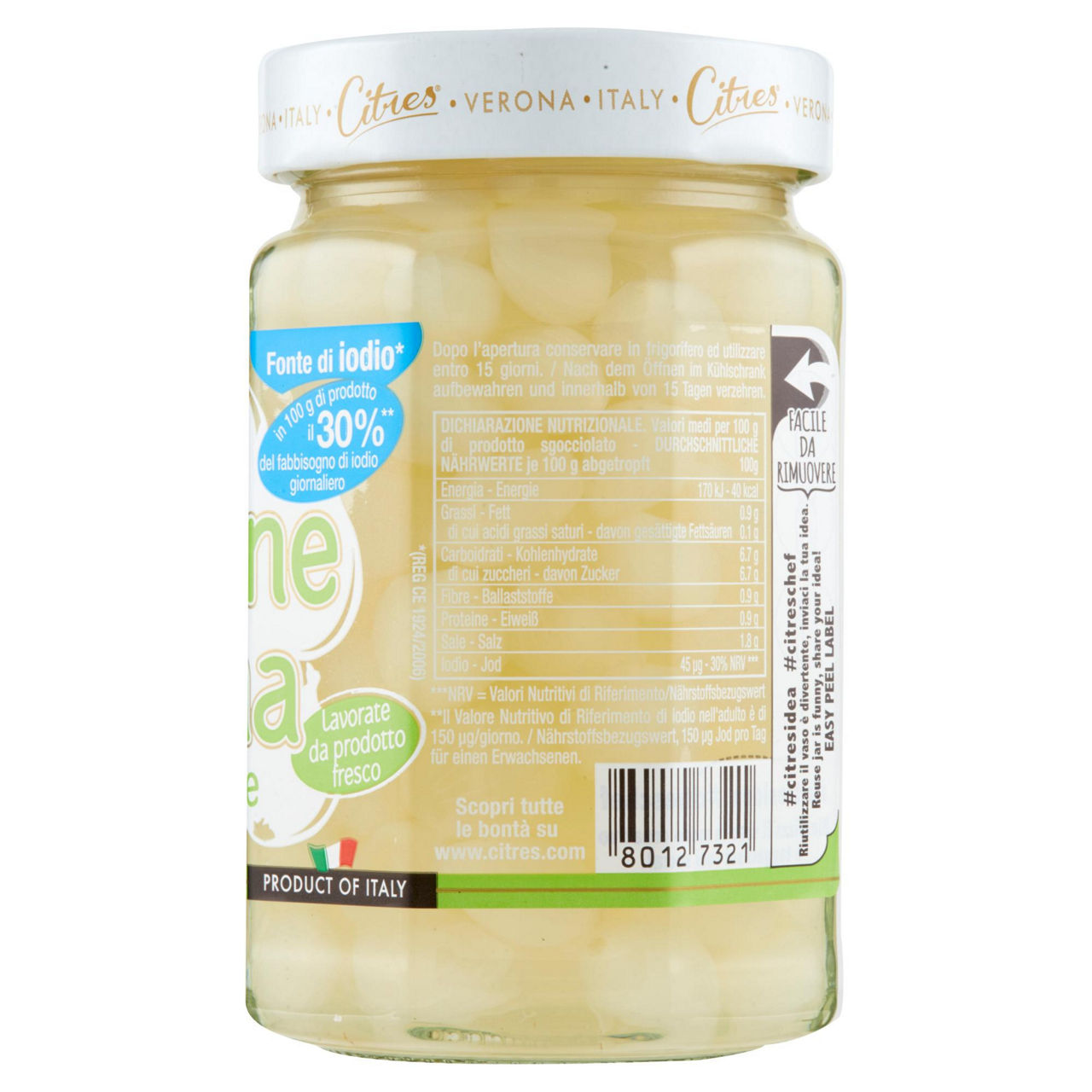 Cipolle mini perline agrodolce citrex 290 g sgocc. 160 g - Immagine 31
