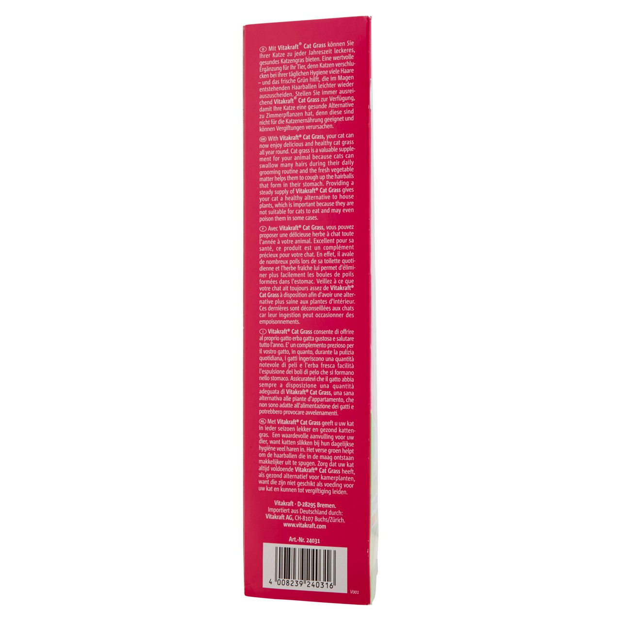 Vaschetta erba micio cat grass vitakraft gr.120 - Immagine 51
