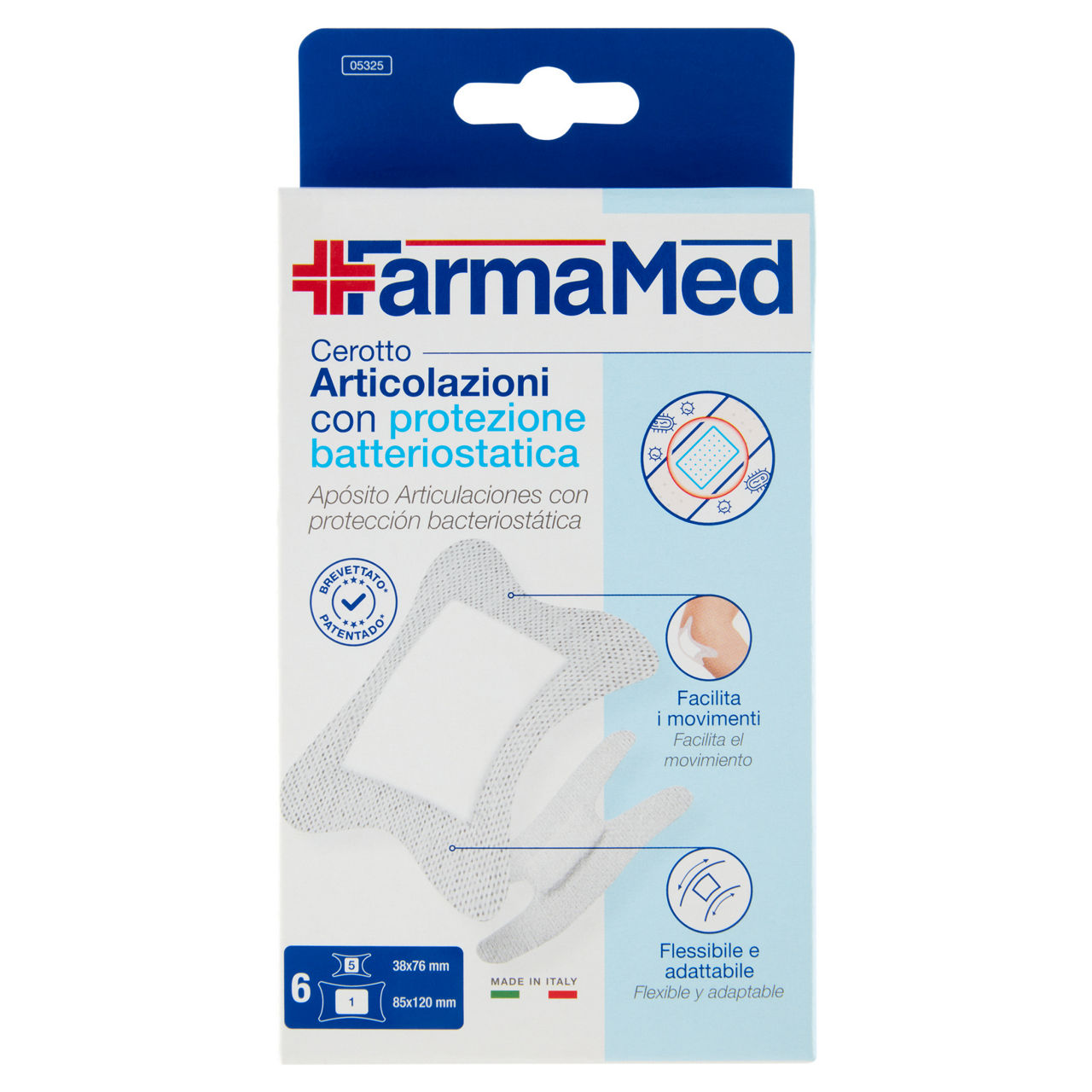 Cerotti farmamed abatox pelli sensibili ipo articolazioni pz. 6