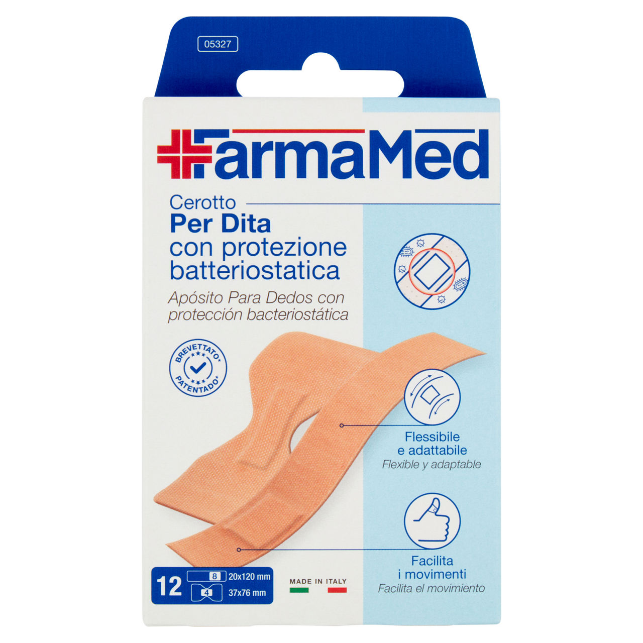 Cerotti farmamed abatox per dita 2 formati pz. 12 - Immagine 01