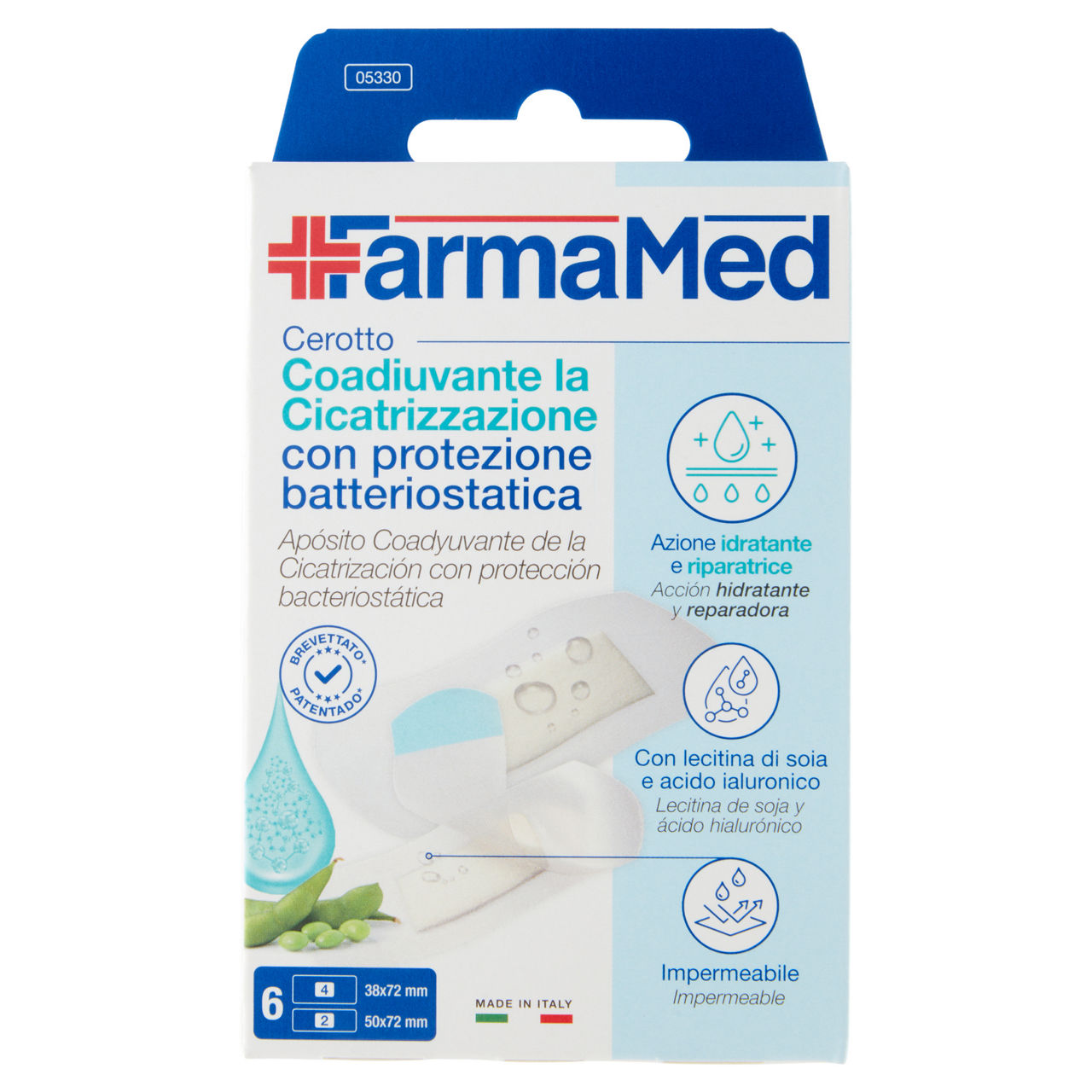 Cerotti farmamed abatox+neoactive cicatrizzanti impermeabili misura xl pz. 6 - Immagine 01