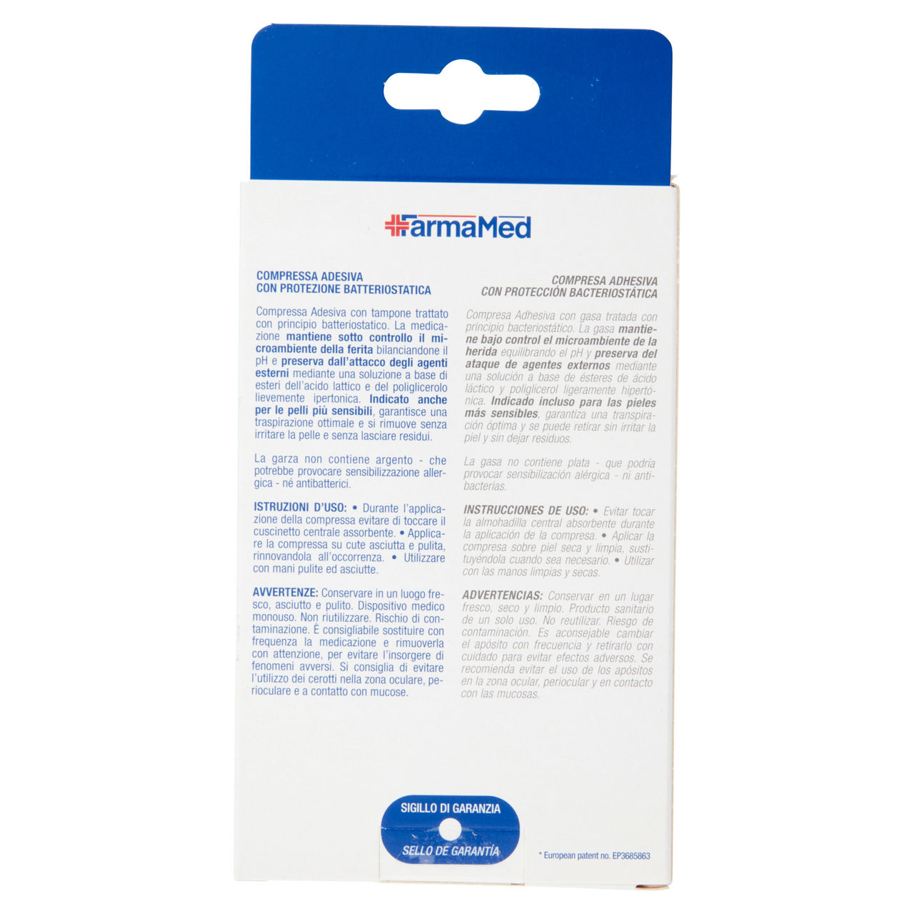 Compresse farmamed abatox pelli sensibili adesive ipo 1 formato pz. 3 - Immagine 51