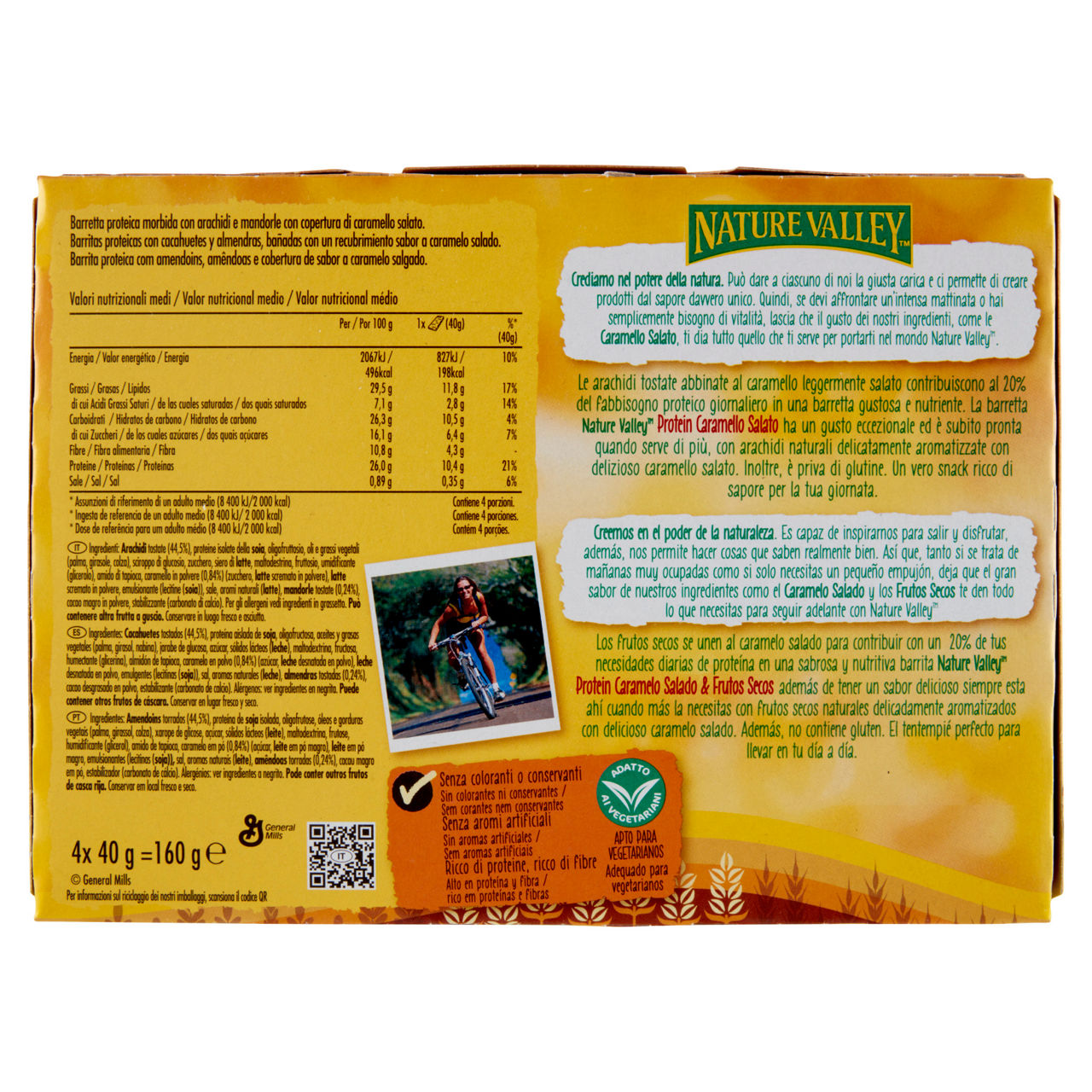 Barrette nature valley protein arachidi e caramello 4x40gr - Immagine 21