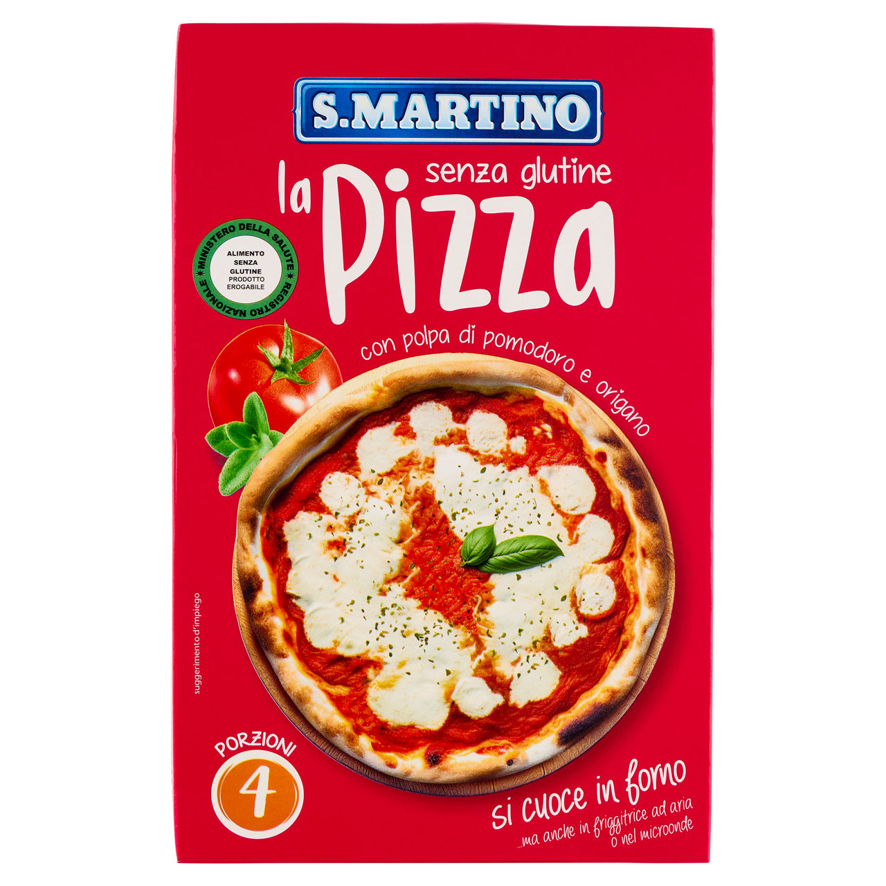 Preparato per pizza istantanea senza glutine 460 gr - Immagine 01