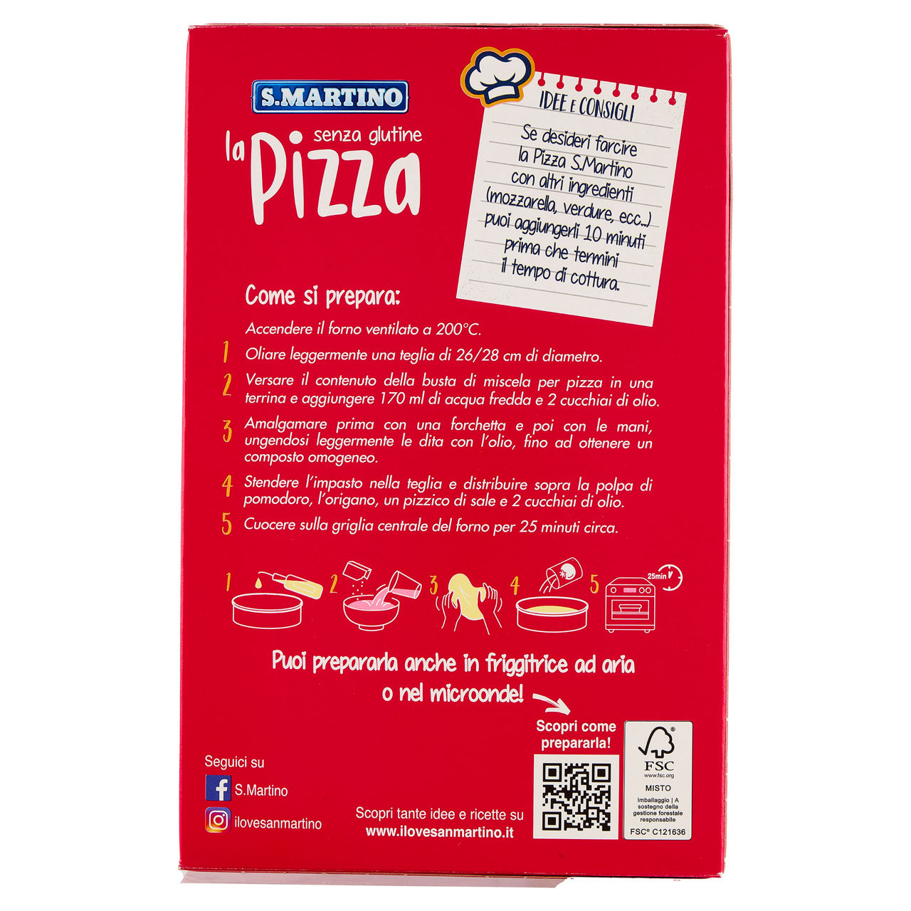 Preparato per pizza istantanea senza glutine 460 gr - Immagine 31