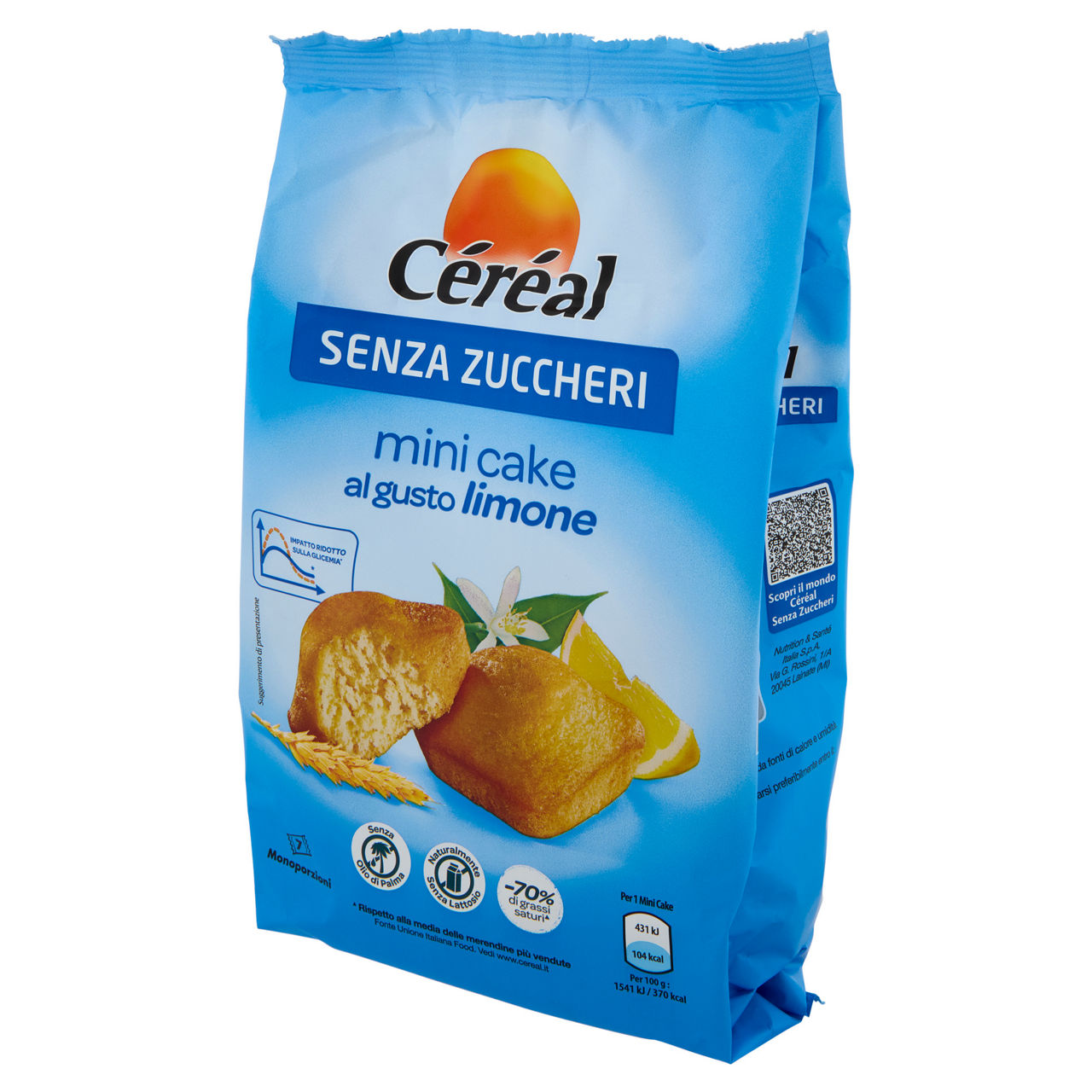 Mini Cake al gusto limone senza zuccheri 7 pz 196 gr - Immagine 11