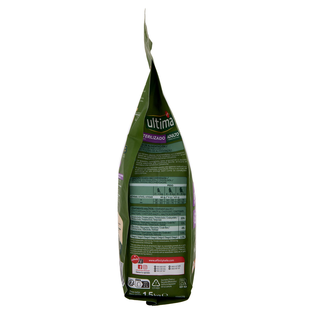 Secco gatto ultima  sterilizzato pollo sacchetto kg 1,5 - Immagine 11