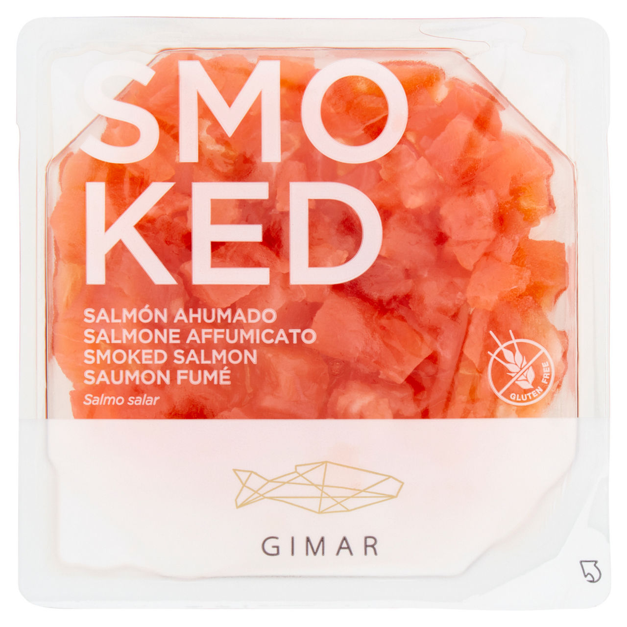 Salmone affumicato a cubetti 70 gr - Immagine 01