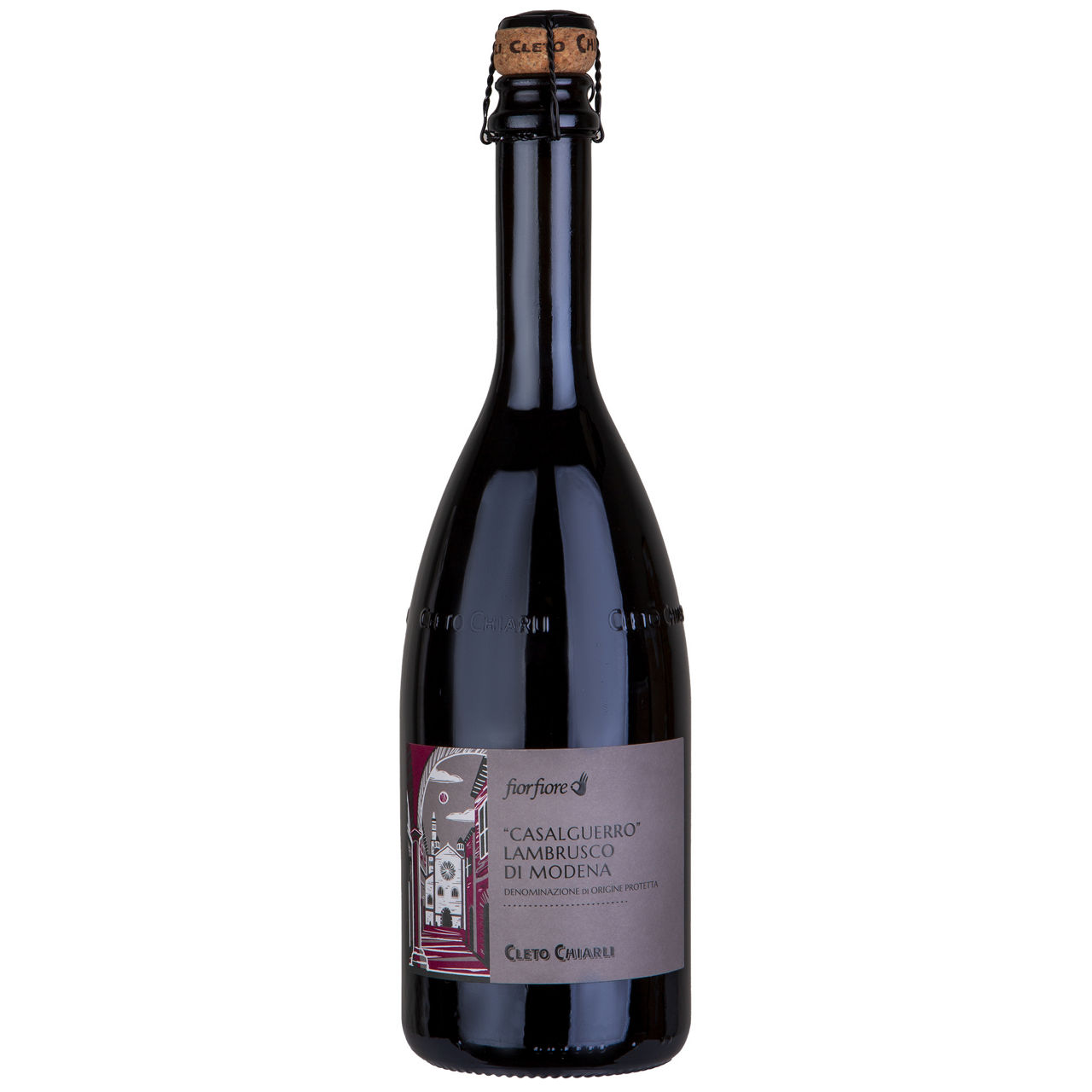 Vino rosso "Casalguerro” Lambrusco di Modena DOP semisecco 750 ml - Immagine 01