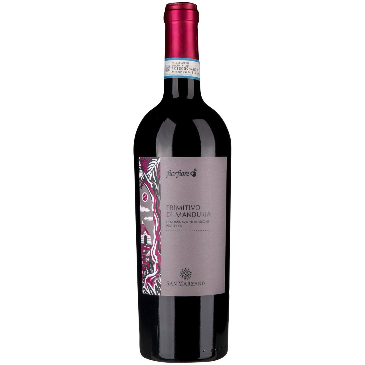 Vino rosso Primitivo di Manduria DOP 750 ml - Immagine 01