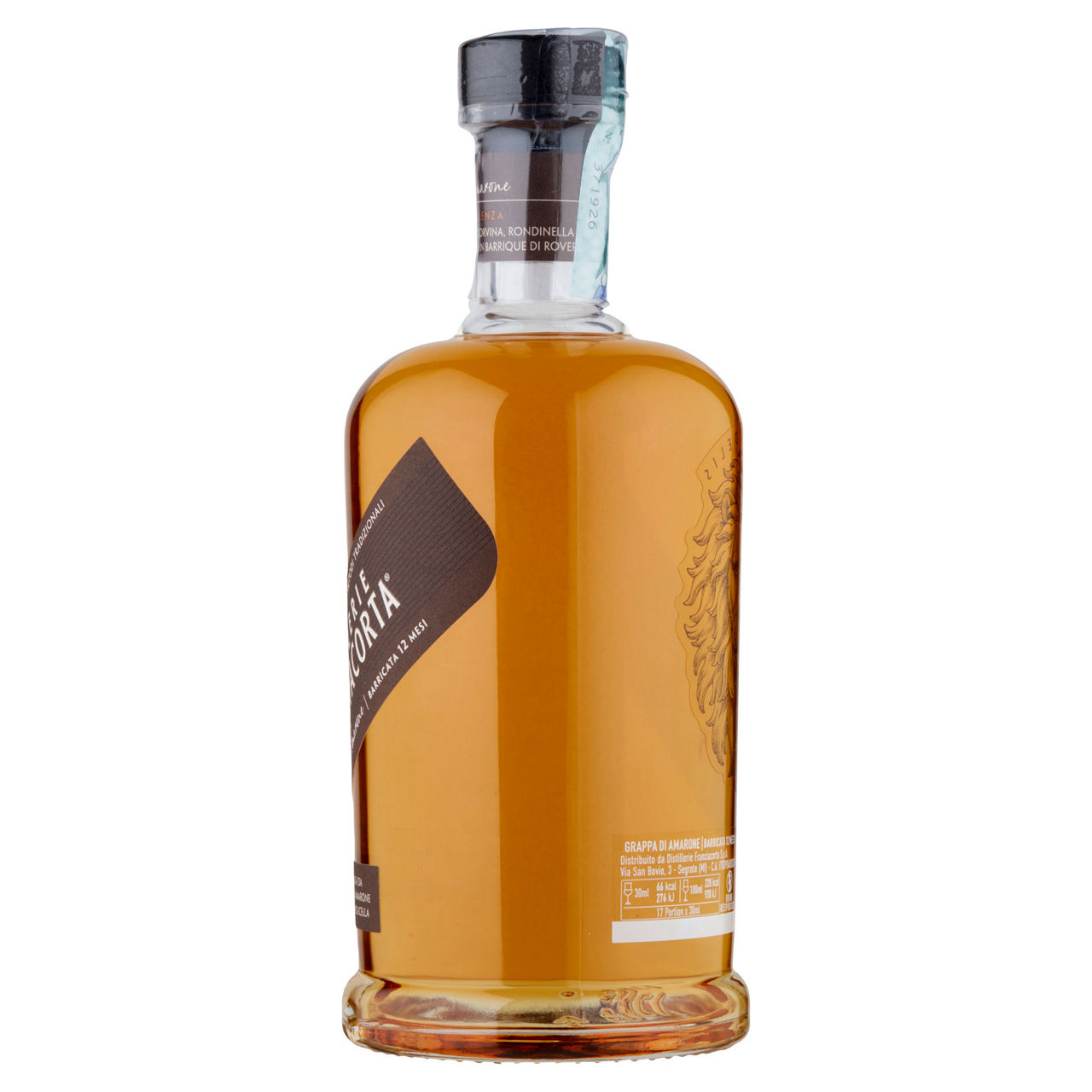 Grappa amarone barricata franciacorta 38 gradi fratelli gozio bottiglia ml 500 - Immagine 21