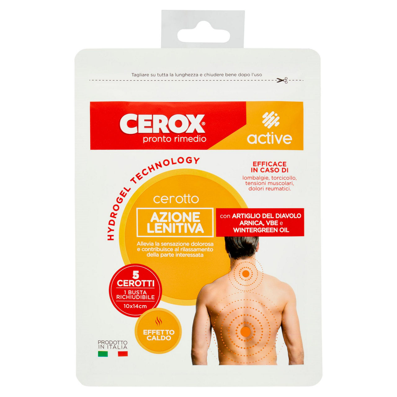 Cerotto caldo cerox active azione lenitiva x5 pz 1 - Immagine 01